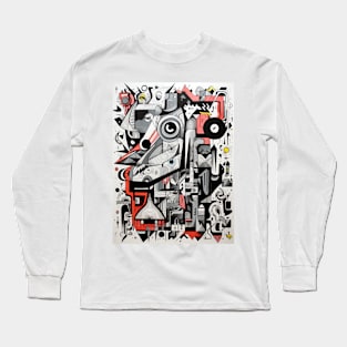 Cartoon Anteater Graffiti #4 Long Sleeve T-Shirt